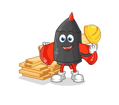 Dart yapıcı vektörü. karikatür