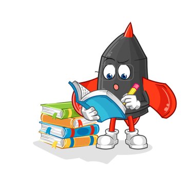 Dart çalışan maskot. çizgi film vektosu