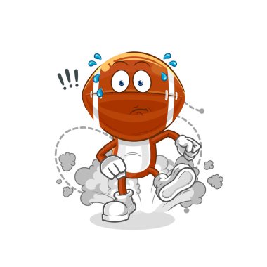 Rugby kafa çizimi. karakter vektosu