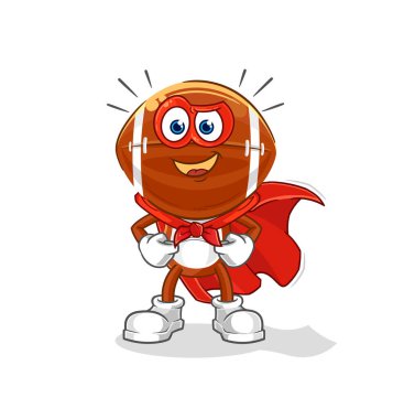 Ragbi baş kahramanları vektörü. karikatür