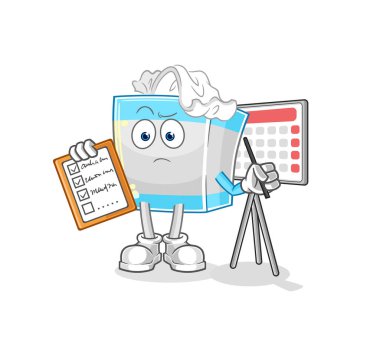 Doku kutusu çizelgesi vektörü. karikatür