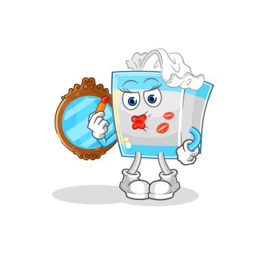 Mendil kutusu maskot oldu. çizgi film vektosu