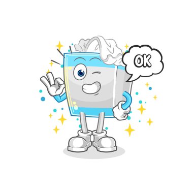 Mendil kutusu da aynı fikirde. çizgi film vektosu