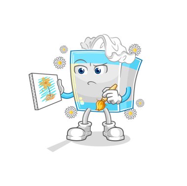 Doku kutusu geleneksel çizgi film karakteri vektosu