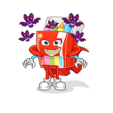 Renkli Drakula çizimleri. karakter vektosu