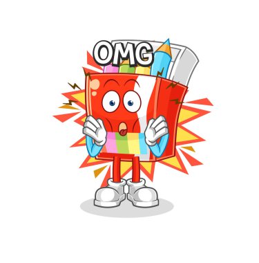 Renkli kalemler. Aman Tanrım. karikatür