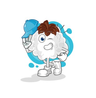 Pamuk çocuk karakter arabası.