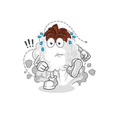 Pamuk çizimi. karakter vektosu