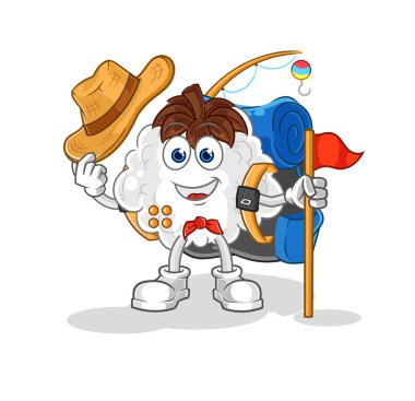 Pamuk izci vektörü. karikatür