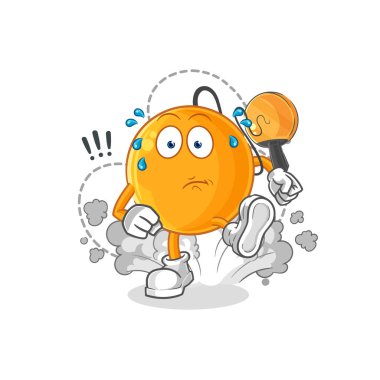 Raket topu çizimi. karakter vektosu