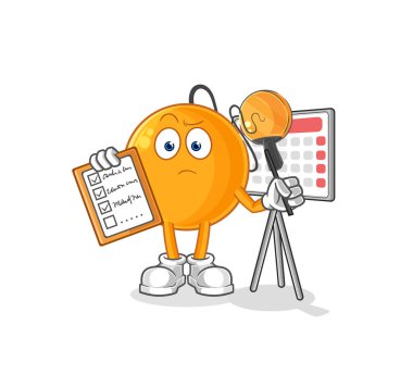 Raket topu çizelgesi vektörü. karikatür