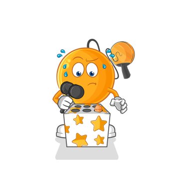 Raket oyunu bir köstebek maskotuna vurdu. çizgi film vektosu