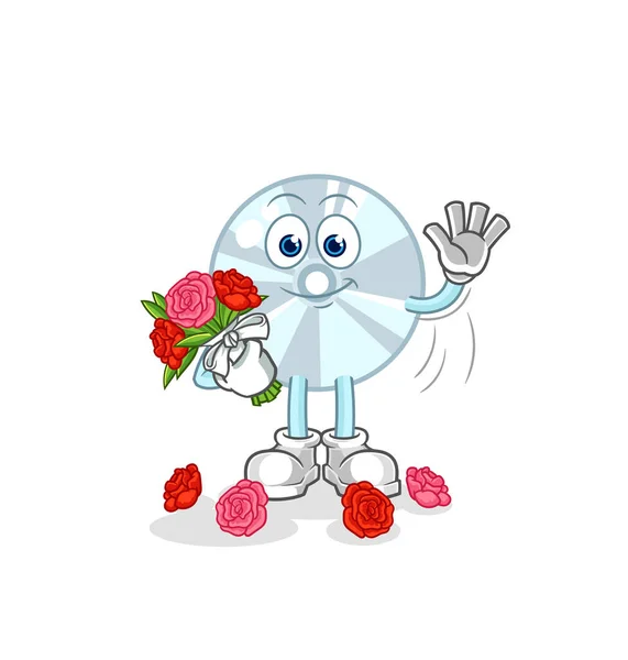 Bouquet Mascot Cartoon Vecto — Stock Vector