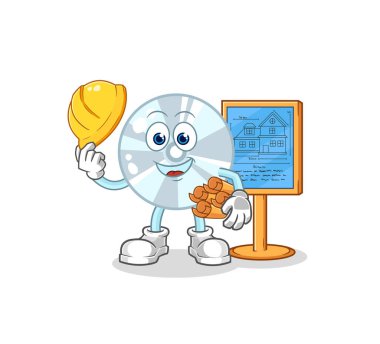 CD Mimarisi illüstrasyonu. karakter vektosu