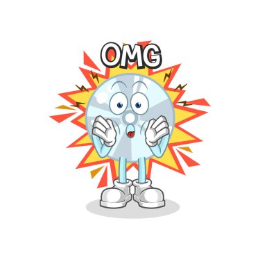 CD. Tanrım vektör. karikatür