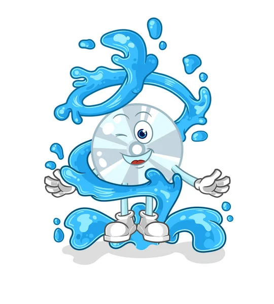 Fresh Water Mascot Cartoon Vecto — Stock Vector