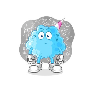 Pamuk helva sert bir vektördür. karikatür