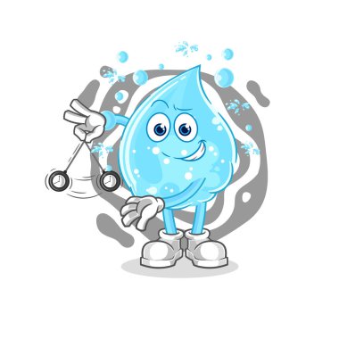 Soda, hipnotize edici çizgi film. karikatür maskotu vektosu