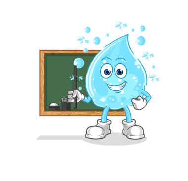 Soda öğretmeni vektörü. karikatür