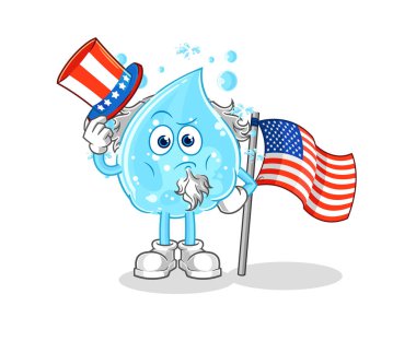 Soda, Sam Amca karakteri. karikatür maskotu vektosu