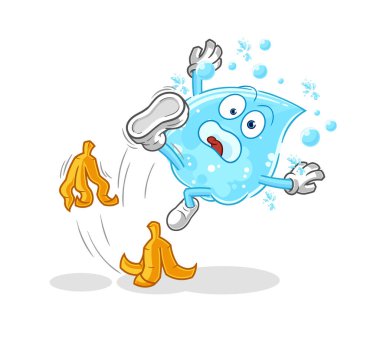 Soda muza döküldü. karikatür maskotu vektosu