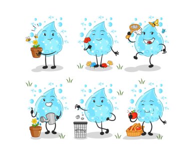 Soda dünyayı kurtarır. çizgi film maskotu