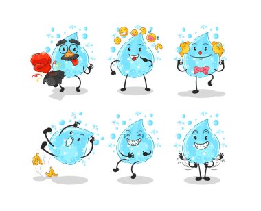 Soda komedisi karakteri. karikatür maskotu vektosu