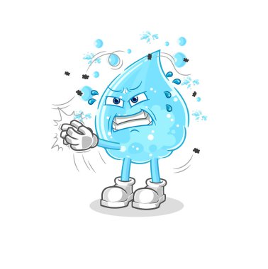 Soda Suyu Sineği karakteri. karikatür maskotu vektosu