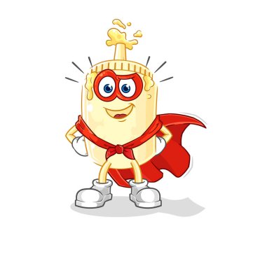 Mayonez kahramanları vektörü. karikatür