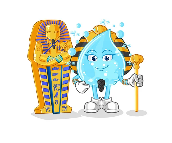 Soda Water Ancient Egypt Cartoon Cartoon Mascot Vecto — Stock Vector