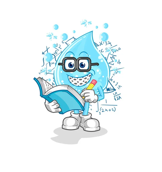 Caricatura Del Friki Del Agua Soda Mascota Dibujos Animados Vecto — Archivo Imágenes Vectoriales