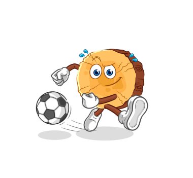 Yuvarlak kütük çizgi filmi tekmeliyor. karikatür maskotu vektosu