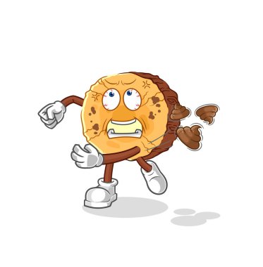 the round log throwing shit vecto