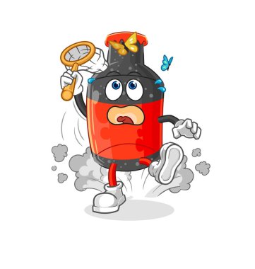 Kola kelebek resmi. karakter vektosu