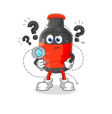 Kola arama illüstrasyonu. karakter vektosu