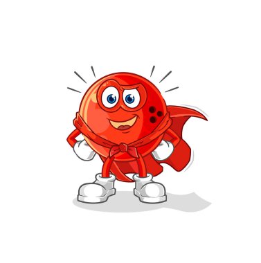 the bowling ball heroes vector. cartoon characte