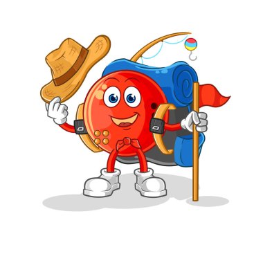 the bowling ball scout vector. cartoon characte