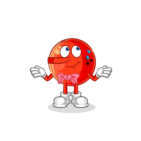 Bowling Ball Lie Pinocchio Character Cartoon Mascot Vecto — vektorikuva