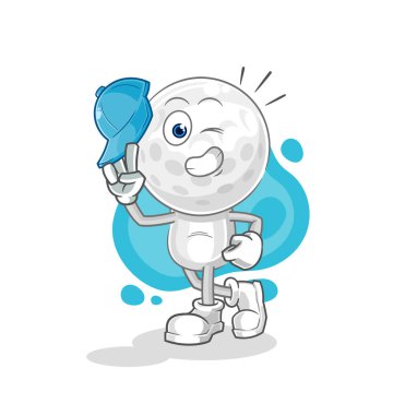 Golf baş karakteri genç çocuk arabası.