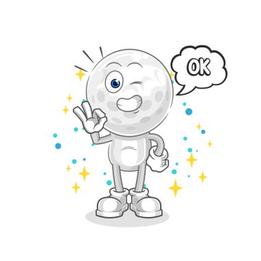 Golf kafa da aynı fikirde. çizgi film vektosu