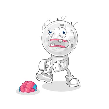 Golf kafa Cava 'lı karakter. karikatür maskotu vektosu