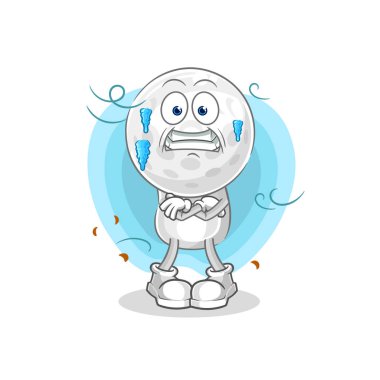 Golf kafa temizleme vektörü. karikatür