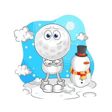 Golf kafa. Tanrım vektör. karikatür