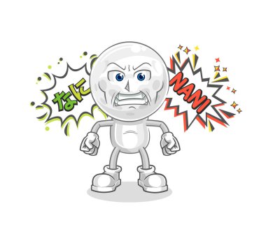 Elinde aranıyor kağıdı olan golf kafalı kovboy. karikatür maskotu vektosu