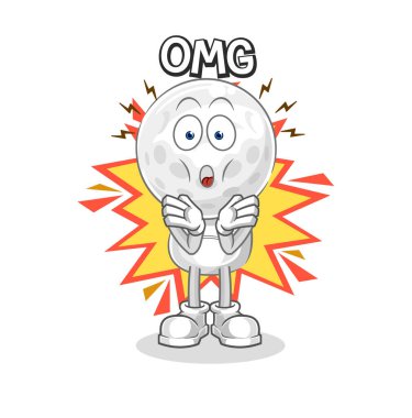 Golf baş grafiti sanatçısı vektörü. karikatür