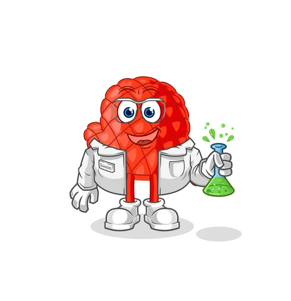 Cooking Glove Scientist Character Cartoon Mascot Vecto — Stok Vektör