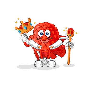 Pişirme eldiveni kral vektörü. karikatür