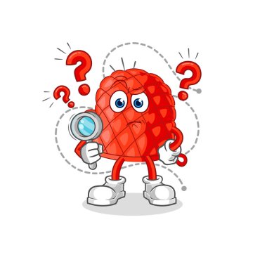 Yemek eldiveni illüstrasyon arıyor. karakter vektosu