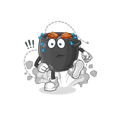 Barbekü gösterisi. karakter vektörü