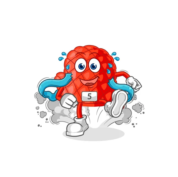 Cooking Glove Runner Character Cartoon Mascot Vecto — ストックベクタ